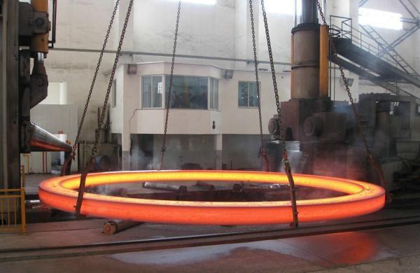 Heat Treatment Rough Machining 34CrNiMo6 Ring Forging Large Metal Ring