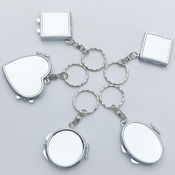 Custom Pocket Compact Makeup Sublimation Mirror Small Foldable Portable Double Sided Promotional Cosmetic Mirror