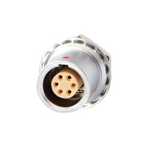 China IP68 Push Pull Self Locking Industrial Control B Series Z6 6 Pin Female To 6 Pin Signal Sensor circular connector on sale