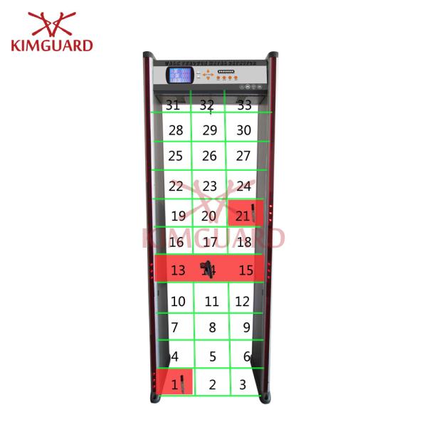 Quality Digital Airport Multi Zone Metal Detector Advanced Technology With Big LCD Screen for sale