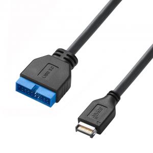  Computer Motherboard Power Cable USB 3.1 Type-E Male To IDC20P Male Adapter Cable 20-Pin Extension Cable Manufactures