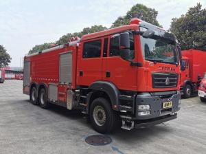  10m SINOTRUK Foam Fire Truck Fire Rescue Trucks Three Axle 10×2 Manufactures