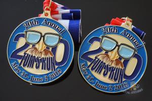  Custom Tom'S Run Metal Award Medals Soft Enamel Shiny Gold Or Brass Plating Manufactures