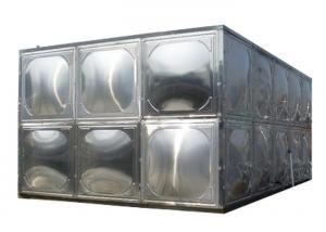 304 Stainless Steel Water Storage Tanks With Stainless Steel Mounting Panel