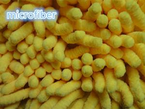  yellow blue colorful 16 * 21cm hair height 3cm microfiber big chenille car cleaning glove Manufactures