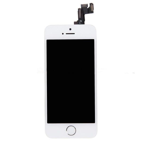 Quality For iPhone 5S LCD Touch Screen Display Digitizer with Home Button Replacement - White - Grade P for sale