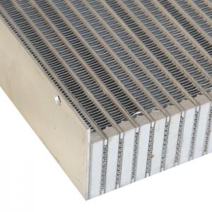 China Heavy Duty Aluminum Bar and Plate Fin Oil Cooler Core for Oil Heat Exchanger on sale