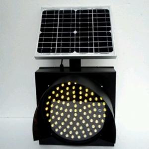  300mm 1 Appearance Solar Powered Panel Traffic Warning Light SG-301 Manufactures