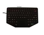 Ruggedized Industrial Keyboard With Touchpad Backlight Panel Mount