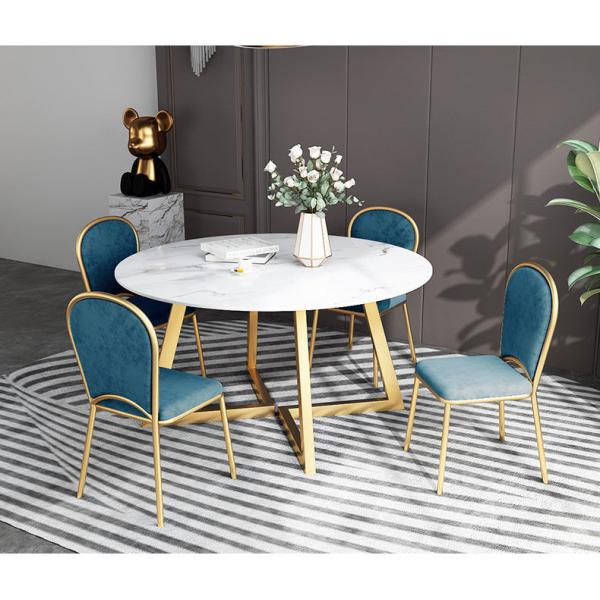 Household Table And Chair Combination Marble Round