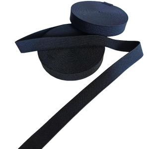 Braided 1.8cm Polyester Elastic Webbing 18mm Fabric Elastic Band For Sewing
