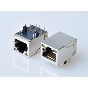 HULYN,Shielded RJ45 Modular Jack Connector, Through Hole Type, 1000 Mbps Transformer, with LED