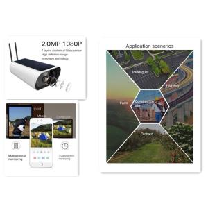 China Wireless low power consumption camera IR Wifi solar waterproof camera with PIR function outdoor camera on sale