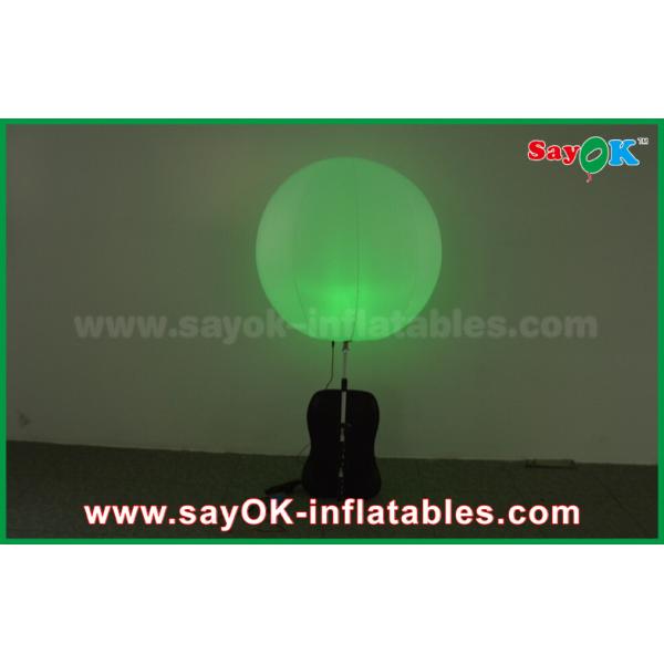 Windproof Nylon Inflatable Lighting Decoration Backpack Ball With LED Light For Advertising