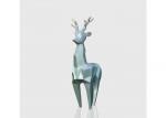  Famous Geometric Life Size Deer Sculptures Modern Art Stainless Steel Manufactures