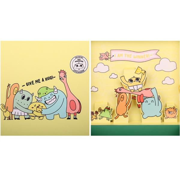 Customized Logo Luxury Clothing Packaging Boxes With Cartoon Pattern