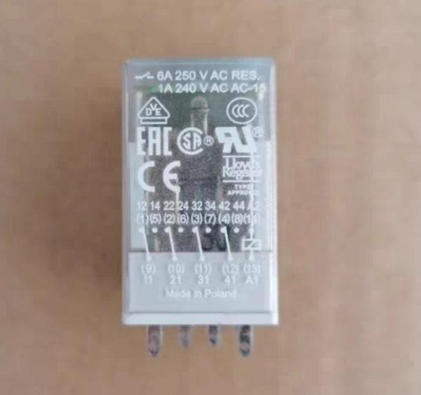 Quality ABB CR-M110DC4L Plug-in Relay Module with 110V DC Coil and Four Normally Open Contacts for Industrial Automation for sale