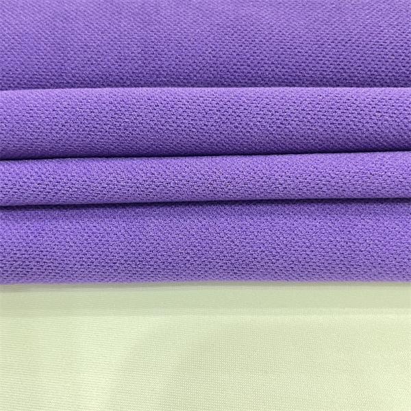 High quality waterproof 100% polyester elastic single-side knitted fabric