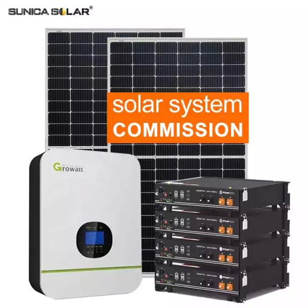 ISO9001 Off Grid PV System Mppt 10kw Hybrid Solar Power System