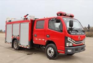 China 6.2m Fire Rescue Trucks 140hp Dongfeng Water Tanker Fire Truck on sale