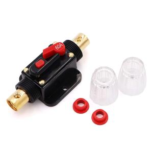  24V 60A Inline Circuit Breakers Manual Reset Fuse Holder 60 Amp/ Circuit Breakers For Car Audio System Manufactures
