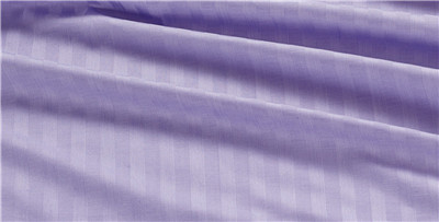 Sateen Stripe Duvet Cover Polyester Cotton Bedding Set 4pcs Solid Color