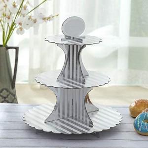  Multicolor Round Paper Cupcake Stand Birthday Display Cake Tower Manufactures