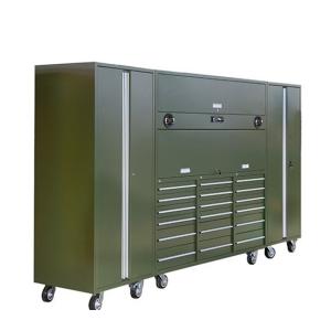 Brown Iron Rolling Tools Chest with Customized Support ' Needs and Tools