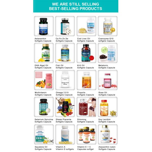 High Quality Melatonin Softgels Capsules for Improving Sleep soft capsules