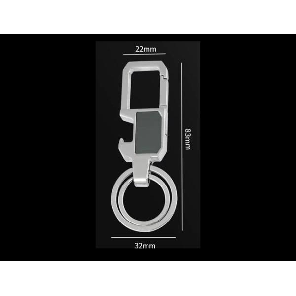 Multifunction Silver Metal Key Holder Keyring Bottle Opener