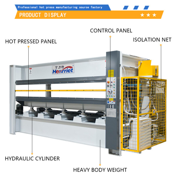 120T Pressure Double-Layer High-Temperature Automatic Hot Press Machine for Aluminum Wooden Insulation Doors