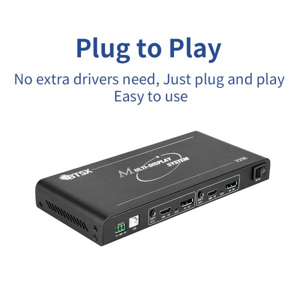 UHD Horizontal Screen Video Wall Controller with 8k Resolution and Multiple