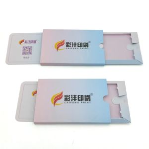 Custom Recyclable Printing Tiny White Paper Endoderm Frosted Folding Drawer