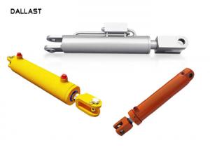  High Pressure Garbage Trucks Welded Double Piston Hydraulic Cylinder Steel Material Manufactures