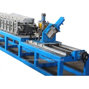  PLC Automatic Ceiling Channel Roll Forming Machine For Making C U L T Ceiling Grid Manufactures