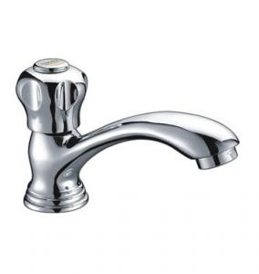  Traditional Chrome Plated Single Cold Water Taps Brass Faucet with Ceramic Cartridge Manufactures