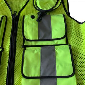 Men's Plus Size Polyester Vest with Multi Function Hook Loop Molle and Other