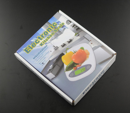 White / Orange High Precision Kitchen Scale 5kg Max Capacity