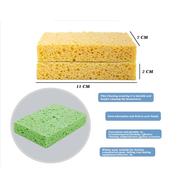 Color options for cellulose sponge scourers