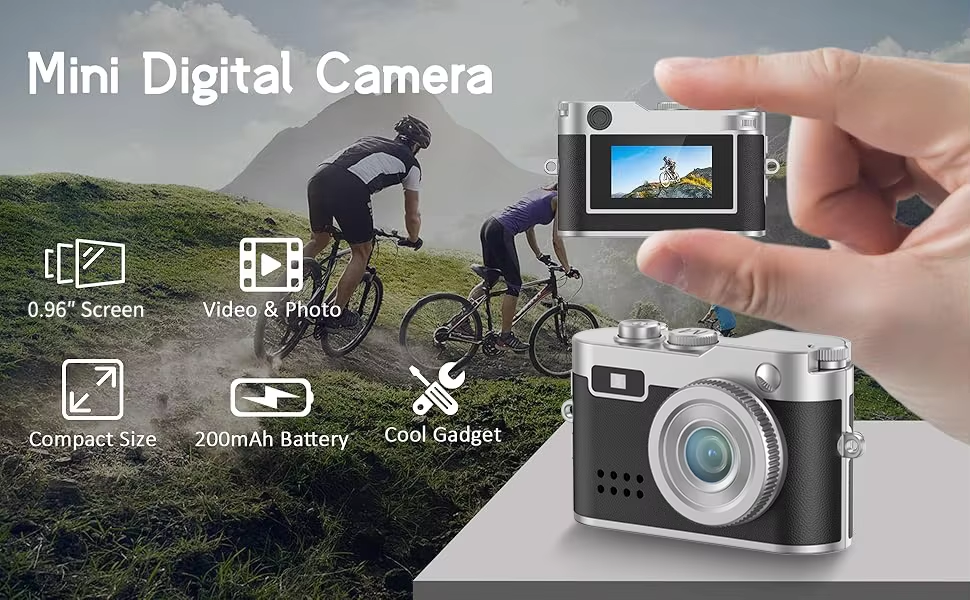 Mini Digital Camera For Instant Sharing Photos 0.96nch Screen DC26 Mini Camera
