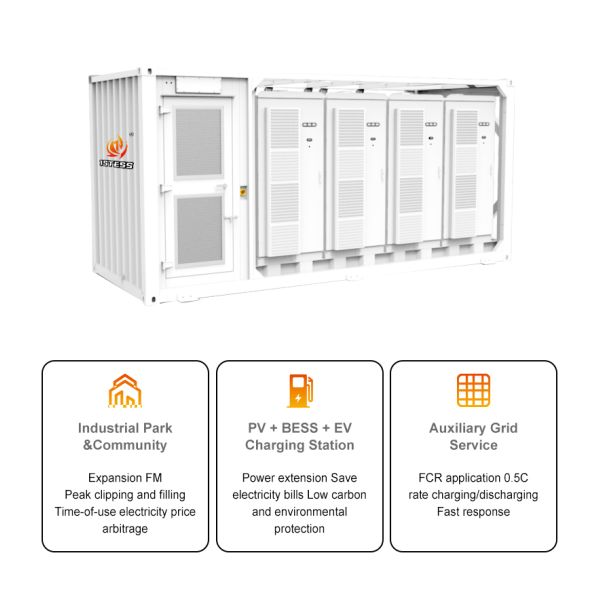 Containerized LiFePO4 BESS with Automatic Fire Fighting and Smart Temp Control