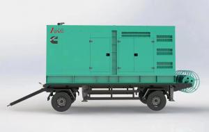 China 550kVA Trailer Genset Soundproof Silent Genset Diesel Generator Set on sale