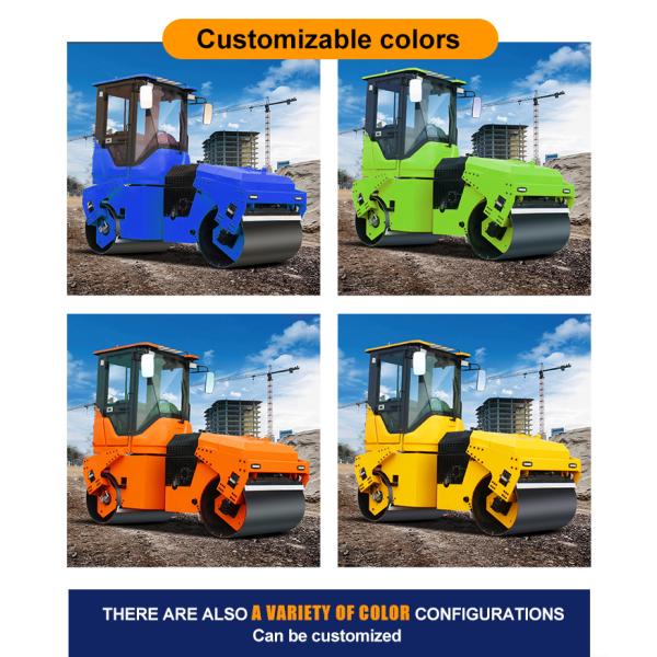 Small Compactor Roller Fully Hydraulic Compaction Machine Double Drum Road Roller Concrete Road Roller Machine for Sale