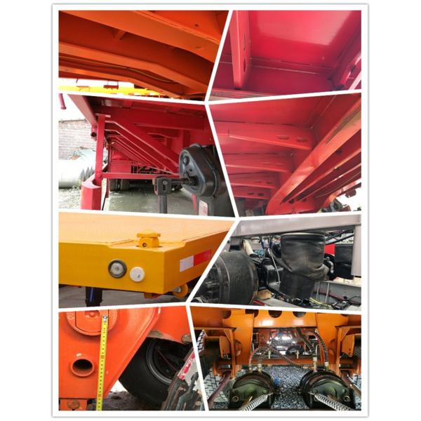 3 Axles Flat Bed Tipper Semi Trailer