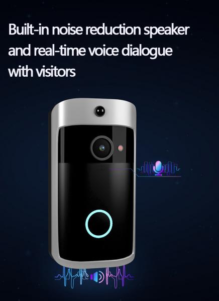 WiFi 720P Video Smart Home Wireless Doorbell PIR Security Door Chine Bell With IR Night