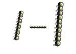 WCON 2.54 mm Round Pin Header Singer Row 180°DIP H=3.0 PPS length 8.3mm black