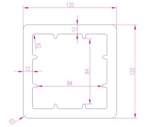MEISEN 120x120mm Balcony Composite Railing Post
