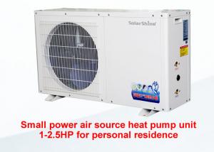  White Small Air Source Heat Pump Circulation Heating Freestanding Installation Manufactures