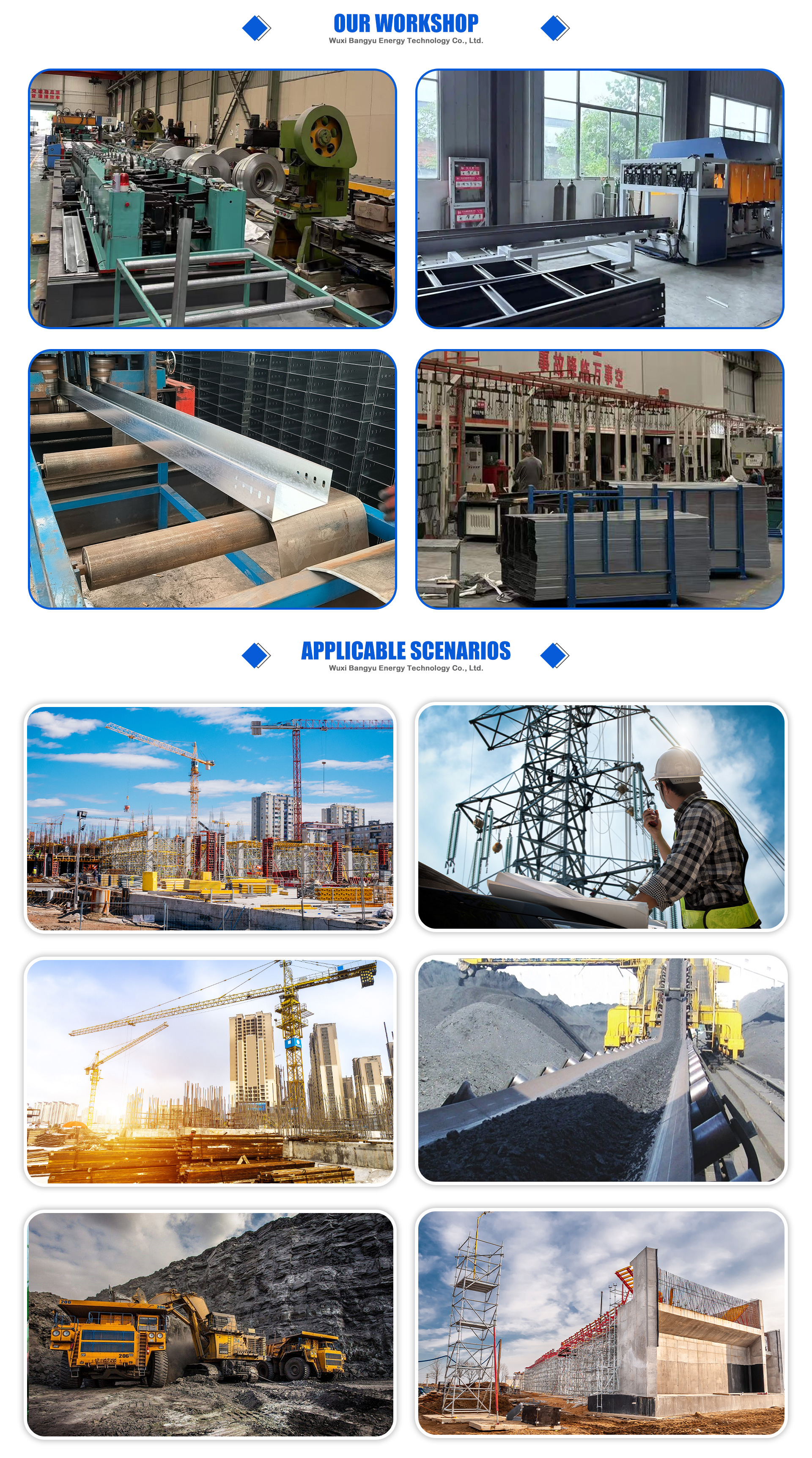 Corrosion Resistant FRP Solid Cable Tray Acid Alkali Proof Construction Insulation Solution