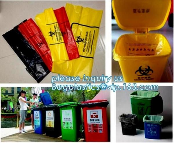 Quality PE biohazard garbage bag for hospital waste, infectious waste bags, medical Fluid bag, healthcare, health care, hospital for sale